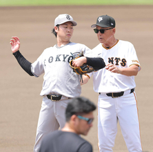 【巨人】山崎伊織　対打者への投球再開　ＭＡＸ１４６キロ　石塚裕惺らの打撃投手務める