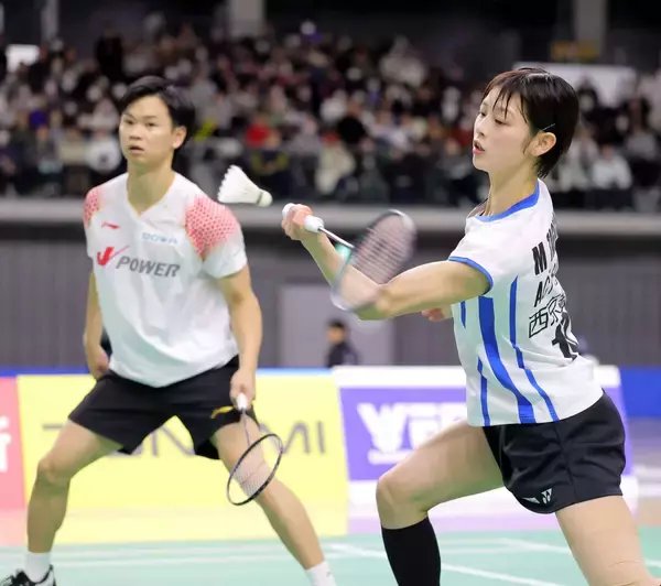 【バドミントン】初出場の「わたぐち」ペアが競り勝って１回戦突破　田口真彩「良かったところを自信にしていきたい」