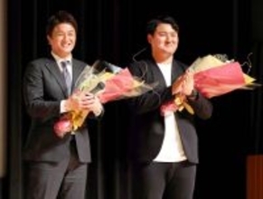 高橋由伸氏と佐々木麟太郎が夢の共演「由伸さんは恩師。私の人生を支えていただいた」ドラフト指名後初の公の場