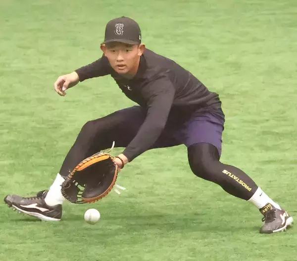 【巨人】育成３位・松井蓮太朗「満足するまでやりきました」居残りでノックを受ける