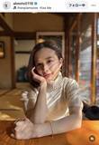 「安倍乙、半袖ニット姿で「お茶でも飲んでゆっくり」のんびりショットに「上品で優雅」「キレイな顔立ち」「ほれてまうやろー 」」の画像1