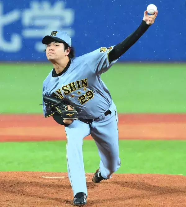 【阪神】高橋遥人、４戦連続完封ならず　初回先制許して連続イニング無失点が３２でストップ　雨中で増田珠にタイムリー浴びる