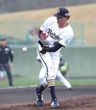 「【オリックス】ショーン・ジェリーが堂々の対外試合デビュー「応援団も初めて」２１３センチの超大型助っ人はけん制、クイックも◎」の画像1