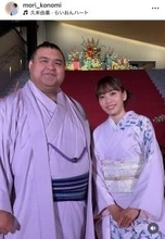 人気力士と結婚６年　杜このみ、おそろいの着物２ショットで夫の誕生日祝福「素敵な旦那様」「ドキドキ」「夫婦仲良し」