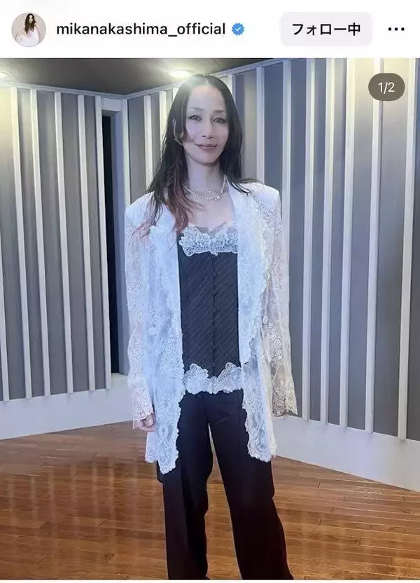 ４３歳中島美嘉、胸元のタトゥーが映えるショットにファン歓喜！「綺麗です」「姫カット似合ってるー」
