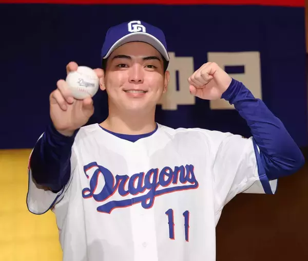 【中日】ドラフト１位・中西聖輝の背番号は「１１」に決定「一生懸命、腕を振って頑張ります」