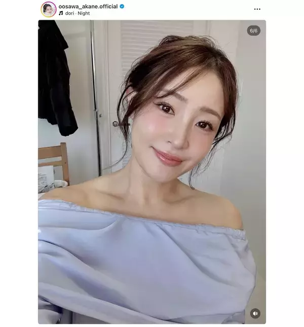 大沢あかね、うなじあらわなセクシーショットを披露！「写真集をお願い致します！」「背中綺麗〜」など絶賛の声