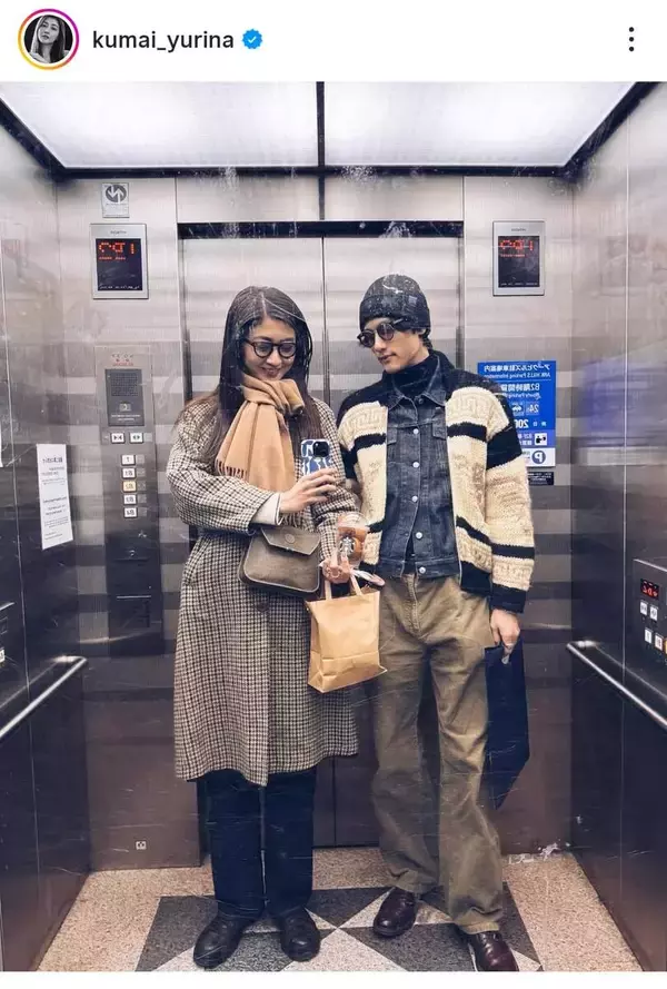 １８１センチのアイドルが「長身夫婦」２ショットに仰天「美しいカップル」結婚から２年半の熊井友理奈