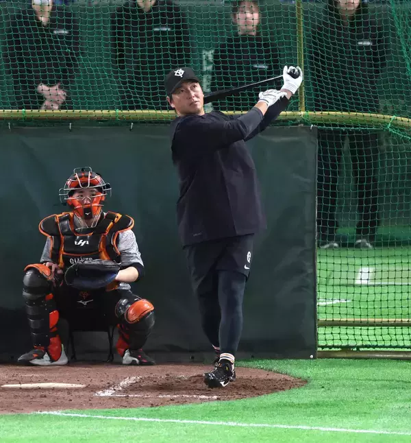 【巨人】長野久義が引退試合を前に「転ばないように頑張ります」打撃練習では快音連発