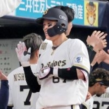【オリックス】中川圭太の１号２ランで１２イニング目にして今季初得点「うまく反応することができた」