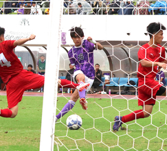 【高校サッカー】藤枝東の２年生ＦＷ森田一颯が途中出場から３分でゴール　静岡県大会決勝トーナメント