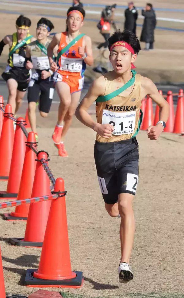 全国中学駅伝大会 　浜松開誠館中の２年生エース原恭一朗が１０人抜き「もう少し抜きたかった」