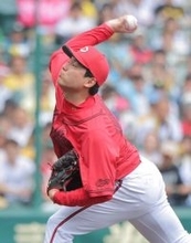 【広島】栗林良吏は７回１失点の好投　佐藤輝明のソロの後は完璧な投球も援護ないまま０―１で交代