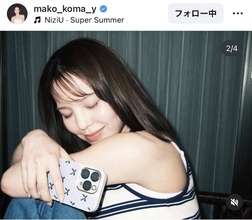 「なんという透明感」ＮｉｚｉＵ・マコの夏すぎるスイカ頬張る姿にネット反応！「子供みたい」「似合いすぎている」