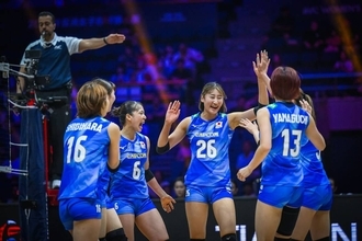 【バレー】初先発で覚醒した秋本美空　最多１６得点の大暴れ　先制点＆ラスト得点をスパイクでズバリ　母・大友愛さん絶賛「見ていて気持ちいい～素晴らしい活躍」…ロス五輪予選・アジア選手権１次Ｌ最終戦