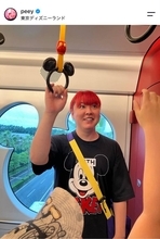ぺえ「生きててよかったと思えた」ｐｅｃｏ家族と両親とのディズニーランド写真が「泣ける」「ほっこり」「ママそっくり」