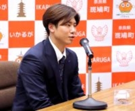 【オリックス】新婚の曽谷龍平が“法隆寺超え”の活躍決意…中西斑鳩町長「斑鳩と言えば、最近は曽谷投手」