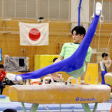 「【体操】橋本大輝が史上２人目の６連覇を達成　岡慎之助との死闘を制す　最後の鉄棒を終え「気持ちいい演技ができた」　全日本個人総合選手権」の画像1