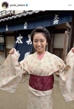 大原優乃「初めての時代劇」かわいらしい着物姿に反響「お顔小さいから和装も似合う」「新鮮」「最上級に」