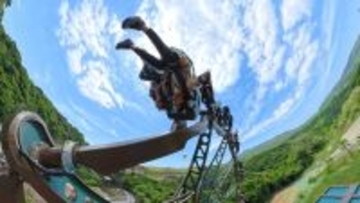 ジャングリア沖縄に「やんばるトルネード」開業　高度２０メートル地点で逆さまになり絶景、絶叫！
