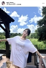 ≠ＭＥ・尾木波菜、「夏を感じた」オーバーサイズのＴシャツ姿が話題！「あまりにも良くて」「わんぱく少女」