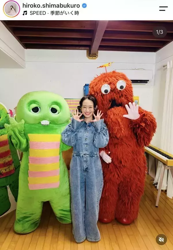 島袋寛子がガチャピン＆ムックと異色のコラボ！「ちょっと言いたいことが…」ガチャピンは大焦り