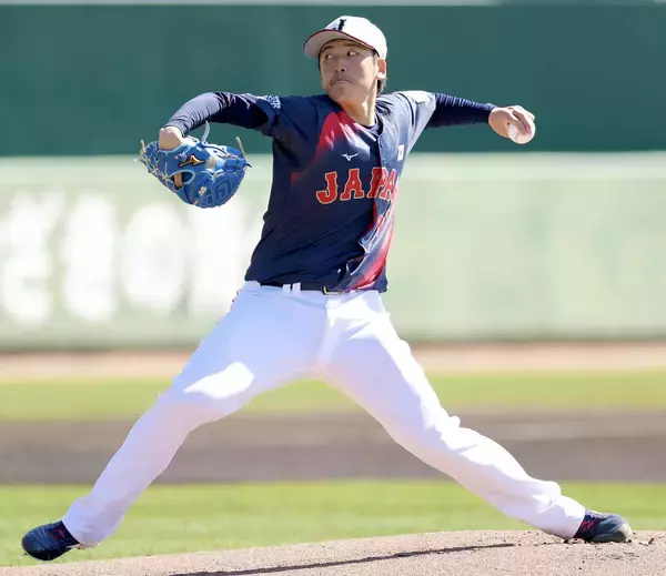 侍・隅田知一郎、強風でのライブＢＰに苦戦　制球に苦しみ打者４人に２安打１四球…宮崎合宿