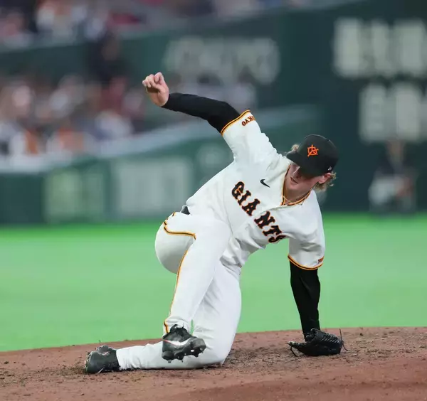 【巨人】ウィットリー、６回無安打無失点１０Ｋ　衝撃の無双投球　６回転倒も続投→ピンチ脱出