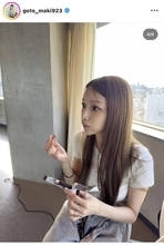 「頑張るぞ」後藤真希、エネルギーチャージ中の“もぐもぐ”ショットが「やっべ…かわいい」「癒しの神に拍手」