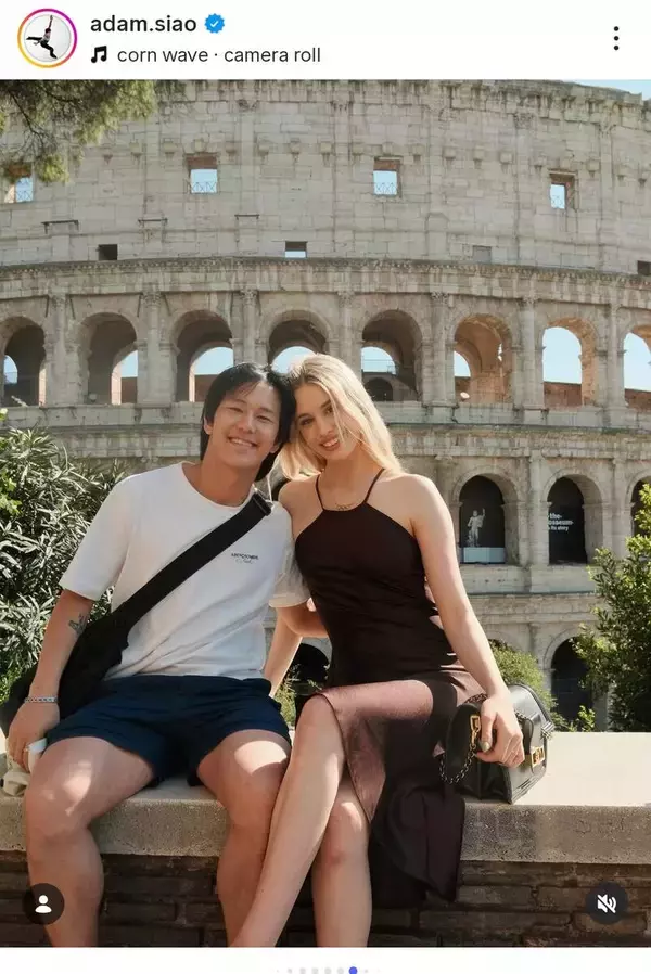 ミラノ五輪フィギュア代表２人のラブラブな姿！ネット驚き「美しいカップル」「すごく素敵」アダムが公開