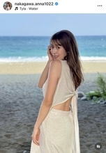 元ＮＨＫ・中川安奈アナ、背中チラリの“見返り美人”姿をアップ「振り向かれてドキドキ」
