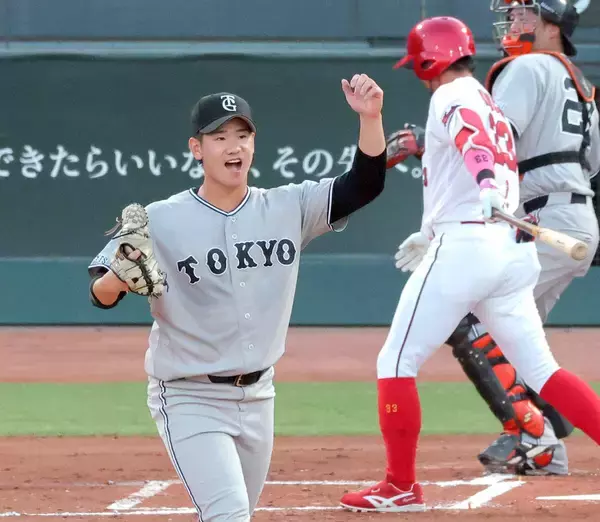 【巨人】初回からダイビングトス！　先発・井上温大　自らを助ける好守　