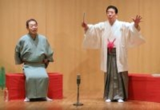 月亭八方、喜寿記念公演千秋楽に西川きよし登場　八方は“ろうご”披露　きよしは落語初挑戦