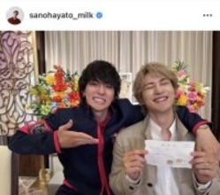 Ｍ！ＬＫ・佐野勇斗、「テッパチ！」で共演　イケメン俳優と再会「愛しのまっちーに会えて嬉しかったです」