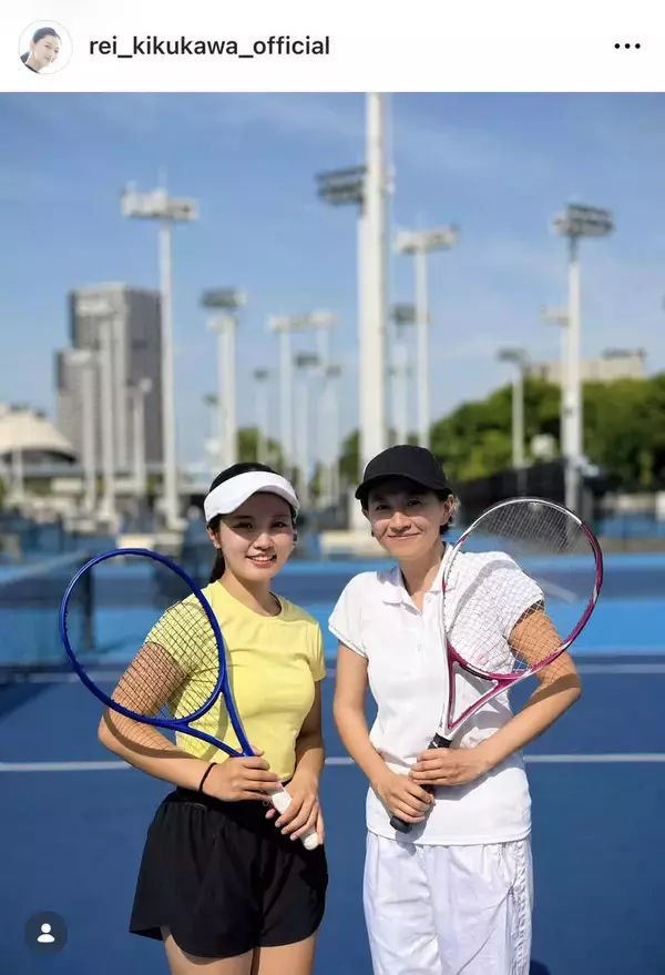 東大卒の知的美女が「久しぶりのテニス」スポーティーショット！大学時代の所属サークルも明かす…菊川怜が公開