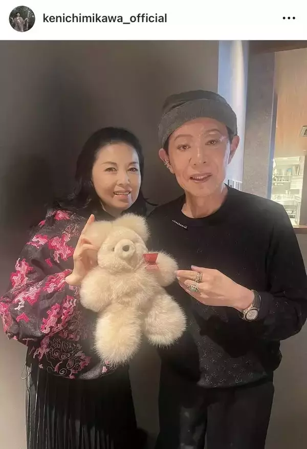 「可愛い後輩　嬉しい」大病から復帰の美川憲一、美人歌手の祝福に感謝「愛されてますね」と反響