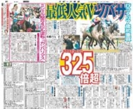 【競走伝】ＪＲＡ史上３位！単勝３万２５５０円で超激走の最低人気馬→白くなった現在も大人気　２０年ダイヤモンドＳ