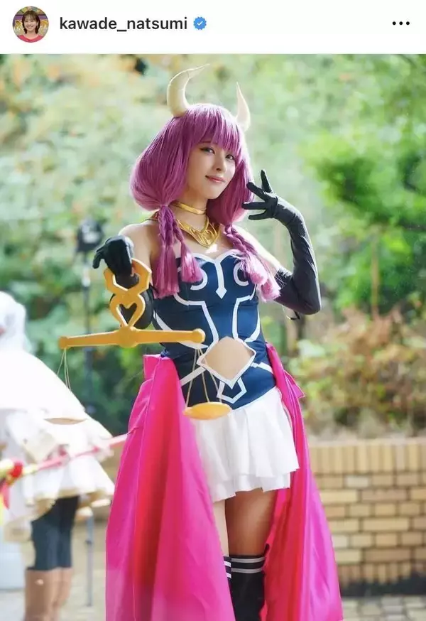 日テレ河出奈都美アナ、手作り小道具＆衣装で「葬送のフリーレン」コスプレ！「なっちゃん可愛いすぎる」と騒然