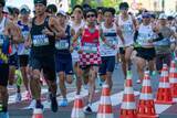「【北海道マラソン】大阪で衝撃デビューの吉田響はトレードマークのシールでスタート　５Ｋ１５分２９秒」の画像1