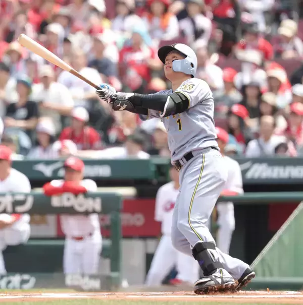 【阪神】森下翔太、先制１７号２ラン！６月３勝０敗の好投手・岡本から一発「遥人さんに少しでも楽な展開で投げてもらいたいと」