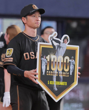 【阪神】近本光司が通算１０００試合出場を達成　プロ野球５４６人目　５回終了時に記念ボードが贈られる
