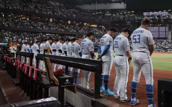 【日本ハム】９日に死去した球団ＯＢの張本勲さんをしのんで黙とう　１５日のロッテ戦前に悼む