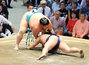 カド番の琴桜が４勝目　星を五分に　平戸海に勝つ