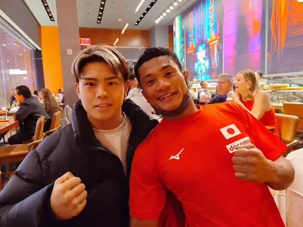 ラスベガスで世界初挑戦の平岡アンディへ佐々木尽がエール　大橋秀行会長「計量後、食事中に激励に来てくれました！」