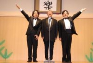 上方落語の「天満天神繁昌亭」１８周年公演で昭和漫才モノマネ披露へ　月亭八方ら「漫画トリオ」公開リハ