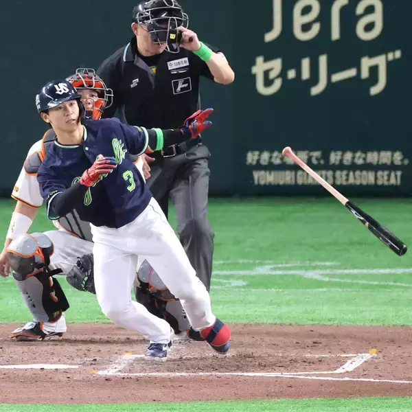 【ヤクルト】今季初４番の内山壮真が適時打「奥川さんを何とか勝たせてあげられるように頑張りました」星稜の先輩へ追加点プレゼント