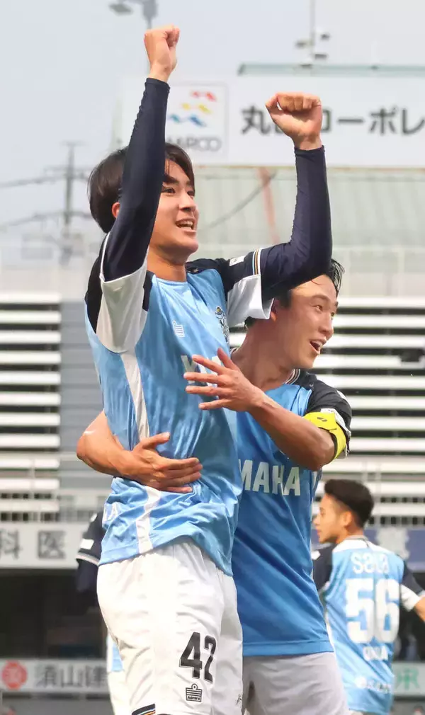 【Ｊ２磐田】ＭＦ石塚蓮歩がプロ初ゴール「イメージ通りに決められて良かった。あの時間帯に点を取れたことは来シーズンにつながる」