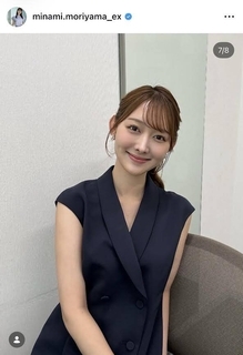 「もの凄くめんこいのぉ」テレ朝・森山みなみアナ、上品なノースリ姿に「天使」「唯一無二の美女神」「アイドルさんより可愛い」