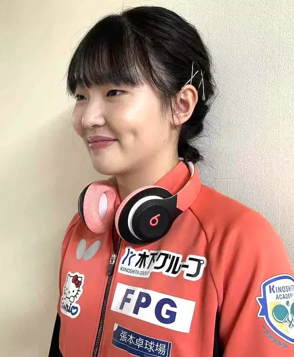 卓球・張本美和「期待に応えられるように努力したい」　大谷翔平らサポート「Ｂｅａｔｓ」からカスタムヘッドホン