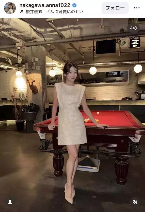 中川安奈アナが「爆モテ韓国ギャル」に大変身！髪形チェンジ＆ミニスカワンピに「ドキドキします」「一段と美しい」「美脚美人」